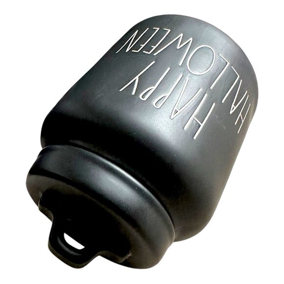 Rae Dunn Happy Halloween Matte Black Canister First Edition - 2018 Rare - Picture 12 of 16